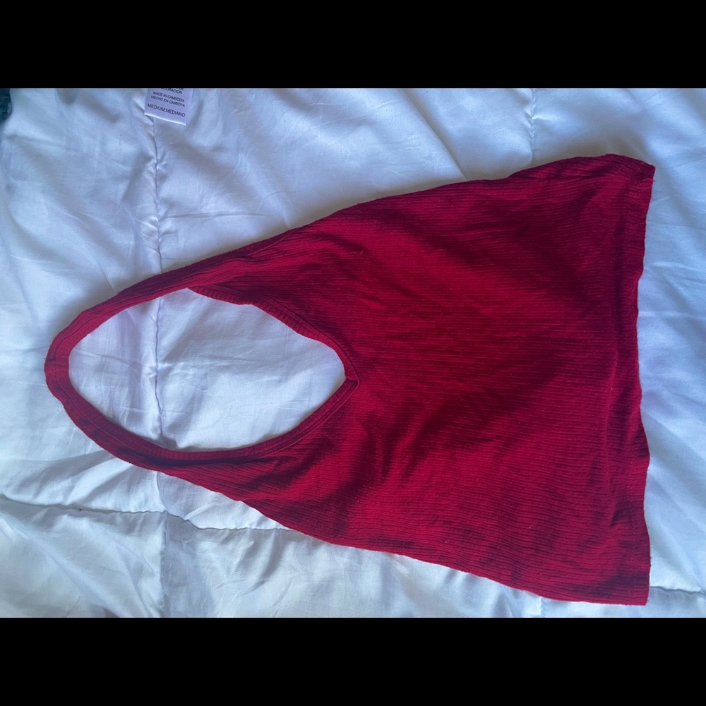 Halter V-neck top